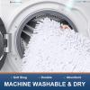image:imageSmiry Chenille Bathroom Rugs 36x24 and UShaped Toilet Bath Rugs 20x20 Extra Soft and Absorbent Shaggy Bath Mat Machine Washable NonSlip Plush Carpet White