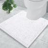 image:imageSmiry Chenille Bathroom Rugs 36x24 and UShaped Toilet Bath Rugs 20x20 Extra Soft and Absorbent Shaggy Bath Mat Machine Washable NonSlip Plush Carpet White