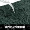 image:imageSmiry Dog Door Mat for Muddy Paws Absorbent Dirt Trapper Non Slip Quick Dry Washable Chenille Mat for Mud Dogs Entry Rug for Indoor and Outdoor 30x20 Inches Dark Grey and WhiteGreen and White