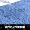 image:imageSmiry Dog Door Mat for Muddy Paws Absorbent Dirt Trapper Non Slip Quick Dry Washable Chenille Mat for Mud Dogs Entry Rug for Indoor and Outdoor 30x20 Inches Dark Grey and WhiteCornflower Blue and White