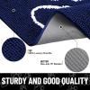 image:imageSmiry Dog Door Mat for Muddy Paws Absorbent Dirt Trapper Non Slip Quick Dry Washable Chenille Mat for Mud Dogs Entry Rug for Indoor and Outdoor 30x20 Inches Dark Grey and WhiteNavy Blue and White