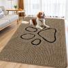 image:imageSmiry Dog Door Mat for Muddy Paws Absorbent Dirt Trapper Non Slip Quick Dry Washable Chenille Mat for Mud Dogs Entry Rug for Indoor and Outdoor 30x20 Inches Dark Grey and WhiteCamel and Black