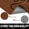 image:imageSmiry Dog Door Mat for Muddy Paws Absorbent Dirt Trapper Non Slip Quick Dry Washable Chenille Mat for Mud Dogs Entry Rug for Indoor and Outdoor 30x20 Inches Dark Grey and WhiteOchre and Black
