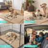 image:imageSmiry Dog Door Mat for Muddy Paws Absorbent Dirt Trapper Non Slip Quick Dry Washable Chenille Mat for Mud Dogs Entry Rug for Indoor and Outdoor 30x20 Inches Dark Grey and WhiteBeige and Black