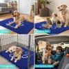 image:imageSmiry Dog Door Mat for Muddy Paws Absorbent Dirt Trapper Non Slip Quick Dry Washable Chenille Mat for Mud Dogs Entry Rug for Indoor and Outdoor 30x20 Inches Dark Grey and WhiteRoyal Blue and White