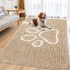 image:imageSmiry Dog Door Mat for Muddy Paws Absorbent Dirt Trapper Non Slip Quick Dry Washable Chenille Mat for Mud Dogs Entry Rug for Indoor and Outdoor 30x20 Inches Dark Grey and WhiteBeige and White