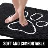 image:imageSmiry Dog Door Mat for Muddy Paws Absorbent Dirt Trapper Non Slip Quick Dry Washable Chenille Mat for Mud Dogs Entry Rug for Indoor and Outdoor 30x20 Inches Dark Grey and WhiteBlack and White