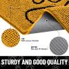 image:imageSmiry Dog Door Mat for Muddy Paws Absorbent Dirt Trapper Non Slip Quick Dry Washable Chenille Mat for Mud Dogs Entry Rug for Indoor and Outdoor 30x20 Inches Dark Grey and WhiteGolden Yellow and Black