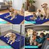 image:imageSmiry Dog Door Mat for Muddy Paws Absorbent Dirt Trapper Non Slip Quick Dry Washable Chenille Mat for Mud Dogs Entry Rug for Indoor and Outdoor 30x20 Inches Dark Grey and WhiteNavy Blue and White