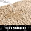 image:imageSmiry Dog Door Mat for Muddy Paws Absorbent Dirt Trapper Non Slip Quick Dry Washable Chenille Mat for Mud Dogs Entry Rug for Indoor and Outdoor 30x20 Inches Dark Grey and WhiteBeige and Black