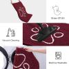 image:imageSmiry Dog Door Mat for Muddy Paws Absorbent Dirt Trapper Non Slip Quick Dry Washable Chenille Mat for Mud Dogs Entry Rug for Indoor and Outdoor 30x20 Inches Dark Grey and WhiteBurgundy and White