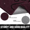 image:imageSmiry Dog Door Mat for Muddy Paws Absorbent Dirt Trapper Non Slip Quick Dry Washable Chenille Mat for Mud Dogs Entry Rug for Indoor and Outdoor 30x20 Inches Dark Grey and WhiteRusset and Black