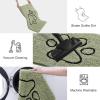 image:imageSmiry Dog Door Mat for Muddy Paws Absorbent Dirt Trapper Non Slip Quick Dry Washable Chenille Mat for Mud Dogs Entry Rug for Indoor and Outdoor 30x20 Inches Dark Grey and WhiteSage Green and Black