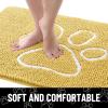 image:imageSmiry Dog Door Mat for Muddy Paws Absorbent Dirt Trapper Non Slip Quick Dry Washable Chenille Mat for Mud Dogs Entry Rug for Indoor and Outdoor 30x20 Inches Dark Grey and WhiteYellow and White