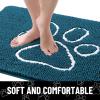 image:imageSmiry Dog Door Mat for Muddy Paws Absorbent Dirt Trapper Non Slip Quick Dry Washable Chenille Mat for Mud Dogs Entry Rug for Indoor and Outdoor 30x20 Inches Dark Grey and WhiteAtlantic Blue and White