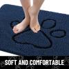 image:imageSmiry Dog Door Mat for Muddy Paws Absorbent Dirt Trapper Non Slip Quick Dry Washable Chenille Mat for Mud Dogs Entry Rug for Indoor and Outdoor 30x20 Inches Dark Grey and WhiteDark Blue and Black