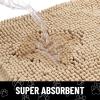 image:imageSmiry Dog Door Mat for Muddy Paws Absorbent Dirt Trapper Non Slip Quick Dry Washable Chenille Mat for Mud Dogs Entry Rug for Indoor and Outdoor 30x20 Inches Dark Grey and WhiteBeige and White