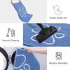 image:imageSmiry Dog Door Mat for Muddy Paws Absorbent Dirt Trapper Non Slip Quick Dry Washable Chenille Mat for Mud Dogs Entry Rug for Indoor and Outdoor 30x20 Inches Dark Grey and WhiteCornflower Blue