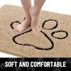 image:imageSmiry Dog Door Mat for Muddy Paws Absorbent Dirt Trapper Non Slip Quick Dry Washable Chenille Mat for Mud Dogs Entry Rug for Indoor and Outdoor 30x20 Inches Dark Grey and WhiteBeige and Black