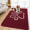 image:imageSmiry Dog Door Mat for Muddy Paws Absorbent Dirt Trapper Non Slip Quick Dry Washable Chenille Mat for Mud Dogs Entry Rug for Indoor and Outdoor 30x20 Inches Dark Grey and WhiteBurgundy and White