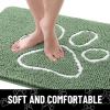 image:imageSmiry Dog Door Mat for Muddy Paws Absorbent Dirt Trapper Non Slip Quick Dry Washable Chenille Mat for Mud Dogs Entry Rug for Indoor and Outdoor 30x20 Inches Dark Grey and WhiteOlive Green and White