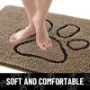 image:imageSmiry Dog Door Mat for Muddy Paws Absorbent Dirt Trapper Non Slip Quick Dry Washable Chenille Mat for Mud Dogs Entry Rug for Indoor and Outdoor 30x20 Inches Dark Grey and WhiteCamel and Black