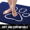 image:imageSmiry Dog Door Mat for Muddy Paws Absorbent Dirt Trapper Non Slip Quick Dry Washable Chenille Mat for Mud Dogs Entry Rug for Indoor and Outdoor 30x20 Inches Dark Grey and WhiteNavy Blue and White