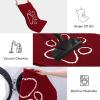 image:imageSmiry Dog Door Mat for Muddy Paws Absorbent Dirt Trapper Non Slip Quick Dry Washable Chenille Mat for Mud Dogs Entry Rug for Indoor and Outdoor 30x20 Inches Dark Grey and WhiteRed and White