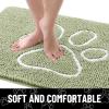image:imageSmiry Dog Door Mat for Muddy Paws Absorbent Dirt Trapper Non Slip Quick Dry Washable Chenille Mat for Mud Dogs Entry Rug for Indoor and Outdoor 30x20 Inches Dark Grey and WhiteSage Green and White