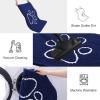 image:imageSmiry Dog Door Mat for Muddy Paws Absorbent Dirt Trapper Non Slip Quick Dry Washable Chenille Mat for Mud Dogs Entry Rug for Indoor and Outdoor 30x20 Inches Dark Grey and WhiteNavy Blue and White