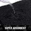 image:imageSmiry Dog Door Mat for Muddy Paws Absorbent Dirt Trapper Non Slip Quick Dry Washable Chenille Mat for Mud Dogs Entry Rug for Indoor and Outdoor 30x20 Inches Dark Grey and WhiteBlack and White