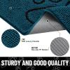 image:imageSmiry Dog Door Mat for Muddy Paws Absorbent Dirt Trapper Non Slip Quick Dry Washable Chenille Mat for Mud Dogs Entry Rug for Indoor and Outdoor 30x20 Inches Dark Grey and WhiteAtlantic Blue and Black