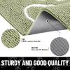 image:imageSmiry Dog Door Mat for Muddy Paws Absorbent Dirt Trapper Non Slip Quick Dry Washable Chenille Mat for Mud Dogs Entry Rug for Indoor and Outdoor 30x20 Inches Dark Grey and WhiteSage Green and White