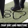 image:imageSmiry Dog Door Mat for Muddy Paws Absorbent Dirt Trapper Non Slip Quick Dry Washable Chenille Mat for Mud Dogs Entry Rug for Indoor and Outdoor 30x20 Inches Dark Grey and WhiteSage Green and Black