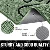 image:imageSmiry Dog Door Mat for Muddy Paws Absorbent Dirt Trapper Non Slip Quick Dry Washable Chenille Mat for Mud Dogs Entry Rug for Indoor and Outdoor 30x20 Inches Dark Grey and WhiteOlive Green and Black