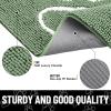 image:imageSmiry Dog Door Mat for Muddy Paws Absorbent Dirt Trapper Non Slip Quick Dry Washable Chenille Mat for Mud Dogs Entry Rug for Indoor and Outdoor 30x20 Inches Dark Grey and WhiteOlive Green and White