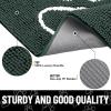 image:imageSmiry Dog Door Mat for Muddy Paws Absorbent Dirt Trapper Non Slip Quick Dry Washable Chenille Mat for Mud Dogs Entry Rug for Indoor and Outdoor 30x20 Inches Dark Grey and WhiteGreen and White