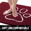 image:imageSmiry Dog Door Mat for Muddy Paws Absorbent Dirt Trapper Non Slip Quick Dry Washable Chenille Mat for Mud Dogs Entry Rug for Indoor and Outdoor 30x20 Inches Dark Grey and WhiteBurgundy and White