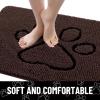 image:imageSmiry Dog Door Mat for Muddy Paws Absorbent Dirt Trapper Non Slip Quick Dry Washable Chenille Mat for Mud Dogs Entry Rug for Indoor and Outdoor 30x20 Inches Dark Grey and WhiteBrown and Black