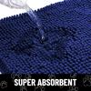 image:imageSmiry Dog Door Mat for Muddy Paws Absorbent Dirt Trapper Non Slip Quick Dry Washable Chenille Mat for Mud Dogs Entry Rug for Indoor and Outdoor 30x20 Inches Dark Grey and WhiteNavy Blue and White