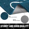 image:imageSmiry Dog Door Mat for Muddy Paws Absorbent Dirt Trapper Non Slip Quick Dry Washable Chenille Mat for Mud Dogs Entry Rug for Indoor and Outdoor 30x20 Inches Dark Grey and WhiteAtlantic Blue and White