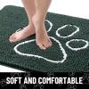 image:imageSmiry Dog Door Mat for Muddy Paws Absorbent Dirt Trapper Non Slip Quick Dry Washable Chenille Mat for Mud Dogs Entry Rug for Indoor and Outdoor 30x20 Inches Dark Grey and WhiteGreen and White