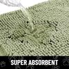 image:imageSmiry Dog Door Mat for Muddy Paws Absorbent Dirt Trapper Non Slip Quick Dry Washable Chenille Mat for Mud Dogs Entry Rug for Indoor and Outdoor 30x20 Inches Dark Grey and WhiteSage Green and Black