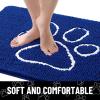 image:imageSmiry Dog Door Mat for Muddy Paws Absorbent Dirt Trapper Non Slip Quick Dry Washable Chenille Mat for Mud Dogs Entry Rug for Indoor and Outdoor 30x20 Inches Dark Grey and WhiteRoyal Blue and White
