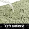 image:imageSmiry Dog Door Mat for Muddy Paws Absorbent Dirt Trapper Non Slip Quick Dry Washable Chenille Mat for Mud Dogs Entry Rug for Indoor and Outdoor 30x20 Inches Dark Grey and WhiteSage Green and White
