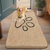 image:imageSmiry Dog Door Mat for Muddy Paws Absorbent Dirt Trapper Non Slip Quick Dry Washable Chenille Mat for Mud Dogs Entry Rug for Indoor and Outdoor 30x20 Inches Dark Grey and WhiteBeige and Black