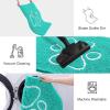 image:imageSmiry Dog Door Mat for Muddy Paws Absorbent Dirt Trapper Non Slip Quick Dry Washable Chenille Mat for Mud Dogs Entry Rug for Indoor and Outdoor 30x20 Inches Dark Grey and WhiteTurquoise and White
