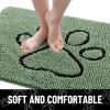 image:imageSmiry Dog Door Mat for Muddy Paws Absorbent Dirt Trapper Non Slip Quick Dry Washable Chenille Mat for Mud Dogs Entry Rug for Indoor and Outdoor 30x20 Inches Dark Grey and WhiteOlive Green and Black