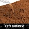 image:imageSmiry Dog Door Mat for Muddy Paws Absorbent Dirt Trapper Non Slip Quick Dry Washable Chenille Mat for Mud Dogs Entry Rug for Indoor and Outdoor 30x20 Inches Dark Grey and WhiteOchre and Black