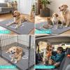 image:imageSmiry Dog Door Mat for Muddy Paws Absorbent Dirt Trapper Non Slip Quick Dry Washable Chenille Mat for Mud Dogs Entry Rug for Indoor and Outdoor 30x20 Inches Dark Grey and WhiteGrey and White